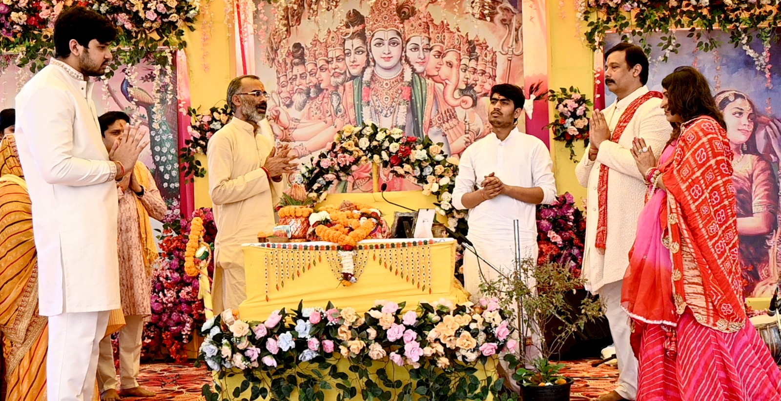 Grand event of Shrimad Bhagwat Katha