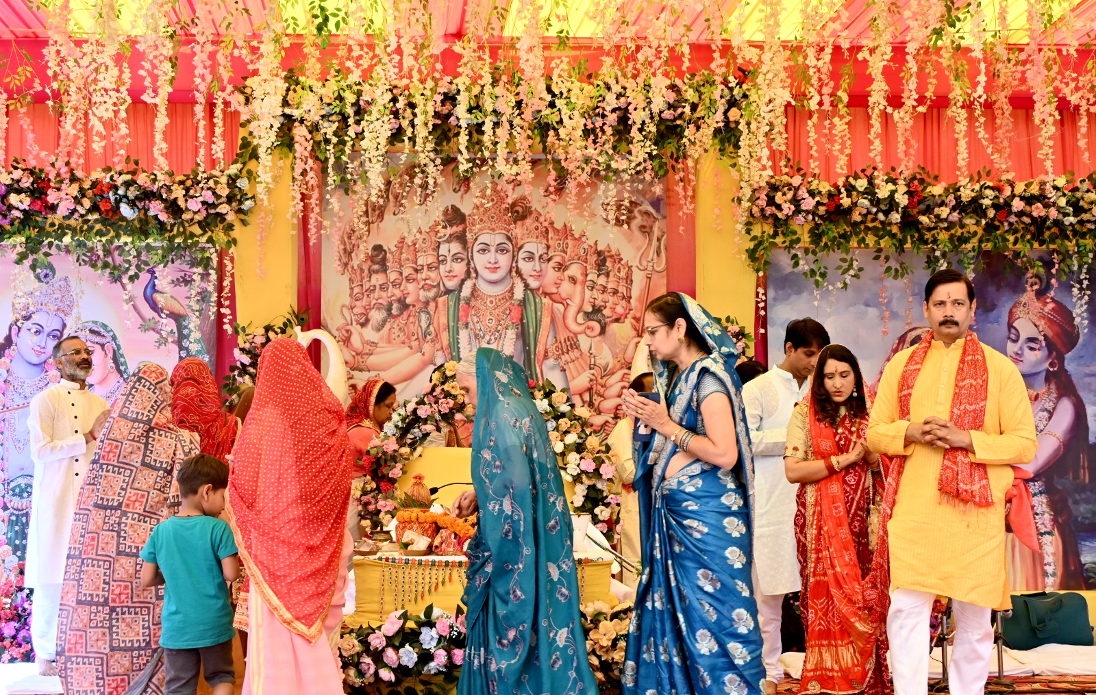 Grand event of Shrimad Bhagwat Katha