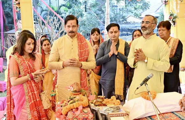 Grand event of Shrimad Bhagwat Katha