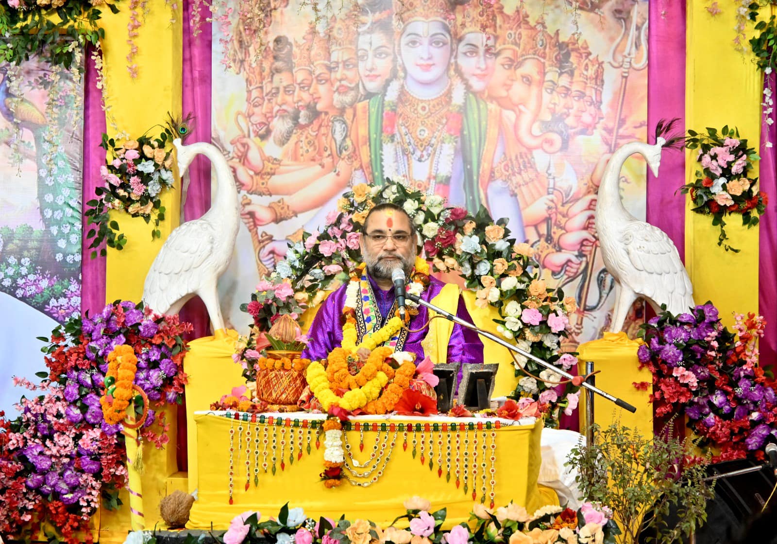 Grand event of Shrimad Bhagwat Katha