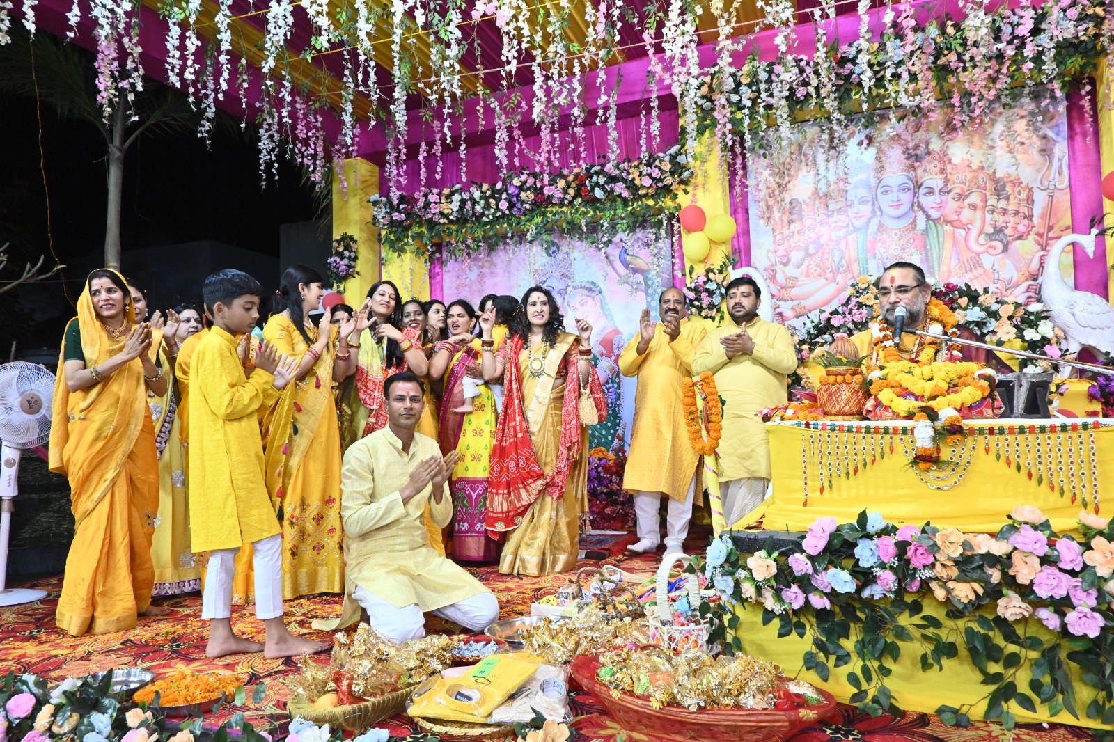 Grand event of Shrimad Bhagwat Katha