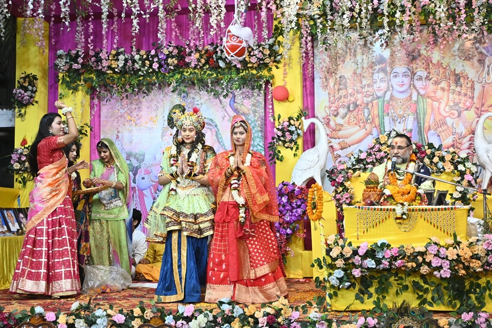 Grand event of Shrimad Bhagwat Katha