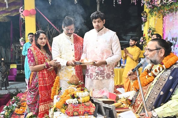 Grand event of Shrimad Bhagwat Katha