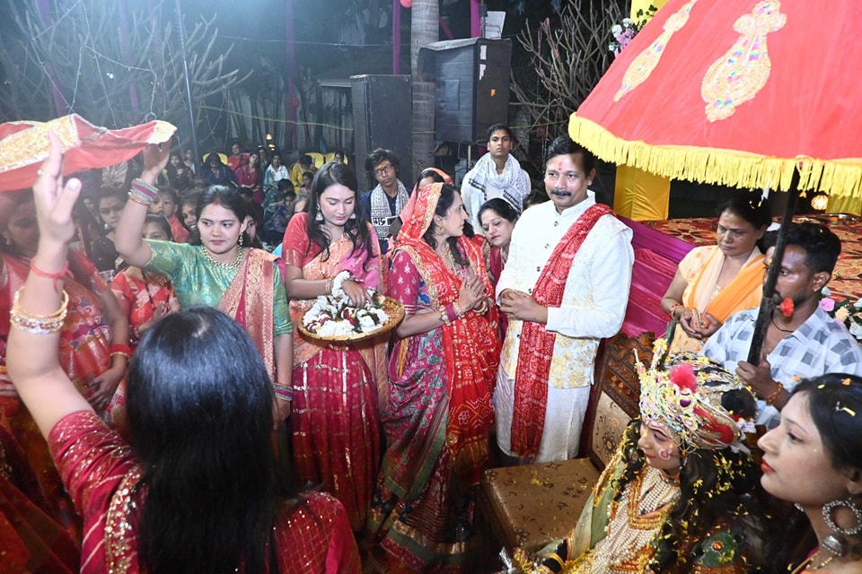Grand event of Shrimad Bhagwat Katha