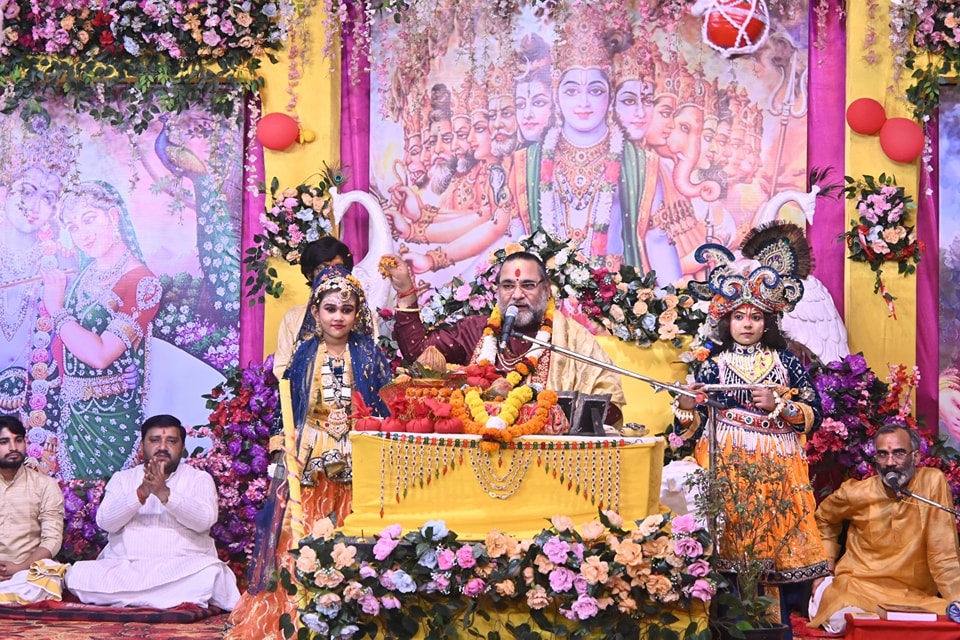 Grand event of Shrimad Bhagwat Katha