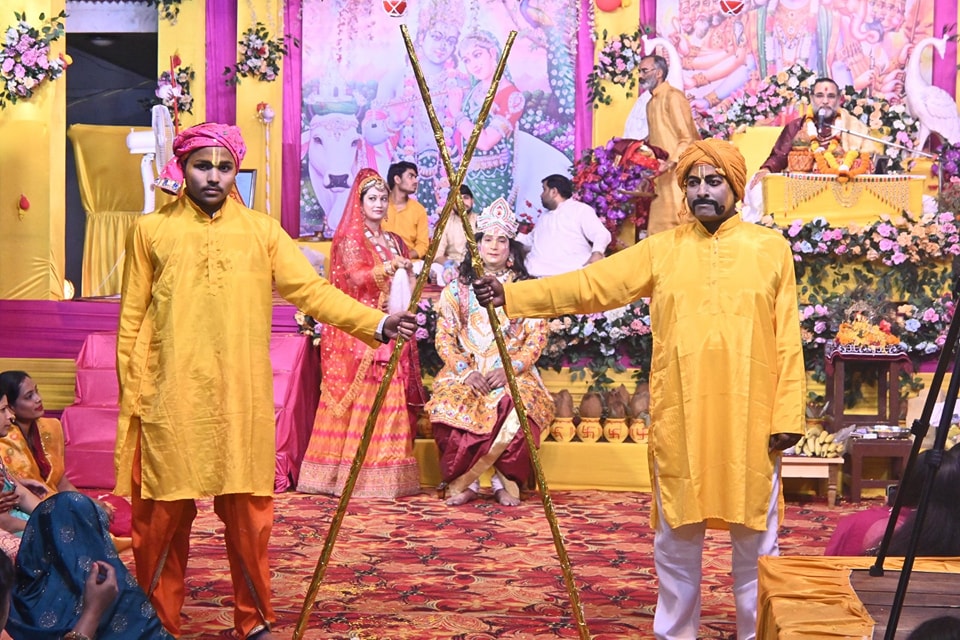 Grand event of Shrimad Bhagwat Katha